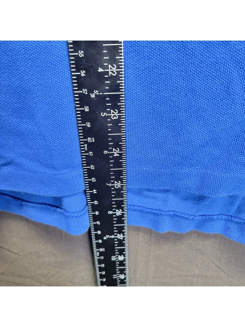 VTG Polo Ralph Lauren - Custom Fit Mesh Shirt for Men BIG PONY - royal blue XL